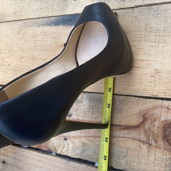 EUC Giuseppe Zanotti Vero Cuoio Black Leather Shoes Stiletto Heels - Picture 8 of 16